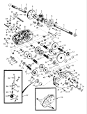Part Location Diagram of 532122420 Husqvarna Transaxle Assembly Less Brake Drum Shift Lever