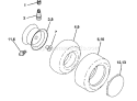 Page K Diagram and Parts List for GT200 GT 200 1994-07 Husqvarna Lawn Tractor