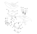 Page H Diagram and Parts List for GT200 GT 200 1994-07 Husqvarna Lawn Tractor