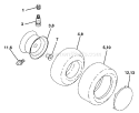 Page K Diagram and Parts List for GT200 GT 200 1995-06 Husqvarna Lawn Tractor