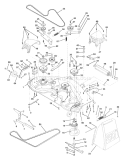 Page F Diagram and Parts List for GT200 GT 200 1995-06 Husqvarna Lawn Tractor