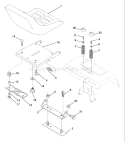 Page H Diagram and Parts List for GT200 GT 200 1995-06 Husqvarna Lawn Tractor