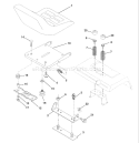 Page H Diagram and Parts List for GT200 GT 200 1997-12 Husqvarna Lawn Tractor