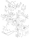 Part Location Diagram of 532181689 Husqvarna 50-In. Deck Assembly