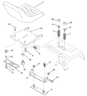 Page H Diagram and Parts List for GT200 GT 200 HCGTK200A -954840001 -1996-01 Husqvarna Lawn Tractor