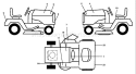 Part Location Diagram of TR72 Husqvarna Dozer Blade