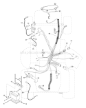 Page C Diagram and Parts List for GT2254 GT 2254 96023000500 -2005-05 Husqvarna Lawn Tractor