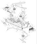 Page H Diagram and Parts List for GT2254 GT 2254 96025000200 -2005-05 Husqvarna Lawn Tractor