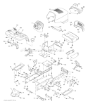 Page A Diagram and Parts List for GT2254 GT 2254 96025000201 -2005-05 Husqvarna Lawn Tractor