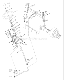 Part Location Diagram of 532187799 Husqvarna Lawn Mower Drag Link