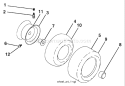 Page K Diagram and Parts List for GT2254 GT 2254 96025000202 -2005-06 Husqvarna Lawn Tractor