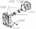 Crankcase Diagram and Parts List for H140B 1995-07 Husqvarna Leaf Blower / Vacuum