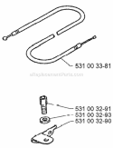 Part Location Diagram of 531003291 Husqvarna Adjusting Screw