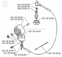 Ignition System Diagram and Parts List for H140B 1996-03 Husqvarna Leaf Blower / Vacuum