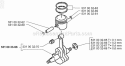 Piston  Crankshaft Diagram and Parts List for H140B 1997-10 Husqvarna Leaf Blower / Vacuum