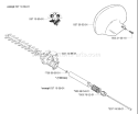 Page A Diagram and Parts List for HA110 HA 110 2005-02 Husqvarna Hedge Trimmer