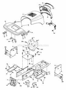 Page A Diagram and Parts List for HD13538 2005 Husqvarna Lawn Tractor