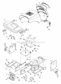 Page A Diagram and Parts List for HD13538 2006 Husqvarna Lawn Tractor