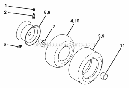Page J Diagram and Parts List for HD13538 2006 Husqvarna Lawn Tractor