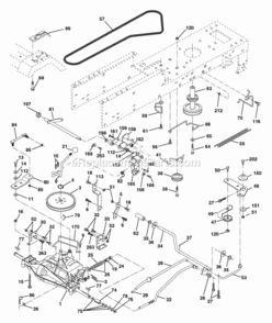 Page C Diagram and Parts List for HD13538 2006 Husqvarna Lawn Tractor