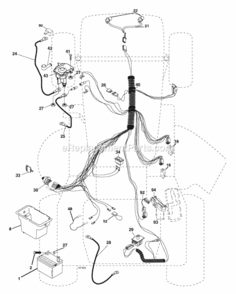 Page D Diagram and Parts List for HD13538 2006 Husqvarna Lawn Tractor