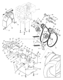 Page B Diagram and Parts List for 8524STE 8524 STE 2004-08 Husqvarna Snow Blower
