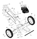 Frame Diagram and Parts List for HU625HWT 2012-01 - 96173000203 Husqvarna Trimmer