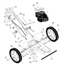 Frame Diagram and Parts List for HU625HWT 2012-01 - 96173000301 Husqvarna Trimmer
