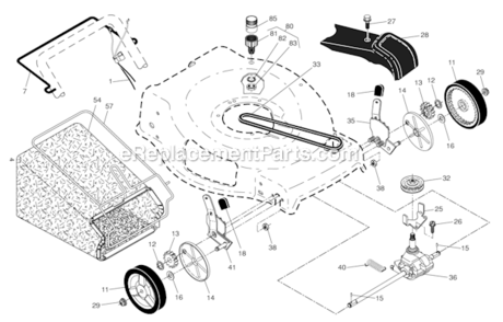 Page B Diagram and Parts List for HU725F  Husqvarna Lawn Mower