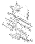 Page K Diagram and Parts List for HVGTV 160 AR 1990-01 Husqvarna Lawn Tractor