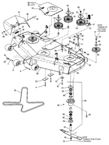 Part Location Diagram of 539110733 Husqvarna DISCHARGE.CHUTE-52