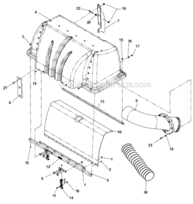 Page S Diagram and Parts List for IZ5225TXPKOA 968999307 Husqvarna Lawn Mower