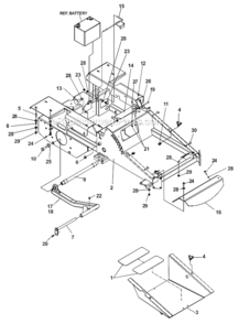 Part Location Diagram of 539110819 Husqvarna CLEVIS PIN, 3/8
