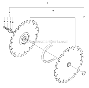 Cutting_Blade Diagram and Parts List for K3000 2009-05 Husqvarna Concrete Saw