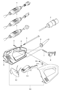 Electrical Diagram and Parts List for K3000 2009-05 Husqvarna Concrete Saw