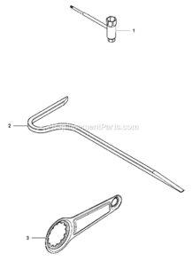 Tools Diagram and Parts List for K3000 2009-05 Husqvarna Concrete Saw