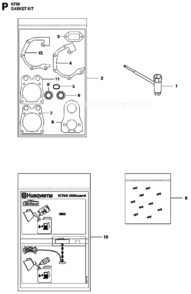 Gasket_Kit Diagram and Parts List for K760 2013-02 Husqvarna Concrete Saw