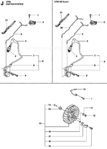 Igniton_System Diagram and Parts List for K760 2013-02 Husqvarna Concrete Saw