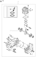 Page R Diagram and Parts List for K760  Husqvarna Concrete Saw