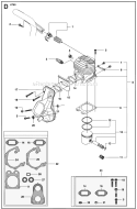 Page D Diagram and Parts List for K760  Husqvarna Concrete Saw