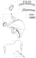 Page O Diagram and Parts List for K970  Husqvarna Concrete Saw