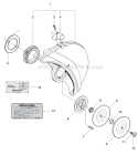 Page B Diagram and Parts List for K970  Husqvarna Concrete Saw