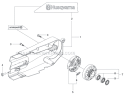 Page C Diagram and Parts List for K970  Husqvarna Concrete Saw