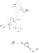 Page G Diagram and Parts List for K970  Husqvarna Concrete Saw