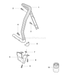 Part Location Diagram of 506255302 Husqvarna Handle