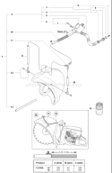Page M Diagram and Parts List for K1250 K 1250 2007-01 Husqvarna Concrete Saw