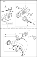 Part Location Diagram of 506279204 Husqvarna Belt Guard