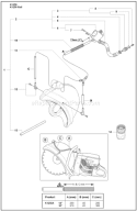 Page P Diagram and Parts List for K1250ACTIVE K 1250 Active 2008-01 Husqvarna Concrete Saw