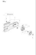 Page C Diagram and Parts List for K1250ACTIVE K 1250 Active 2008-01 Husqvarna Concrete Saw