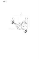 Page H Diagram and Parts List for K1250ACTIVE K 1250 Active 2008-01 Husqvarna Concrete Saw
